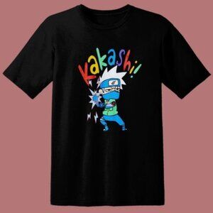 Kakashi Hatake Anime T Shirt Naruto Character Graphic Fan Gift Retro Japanese